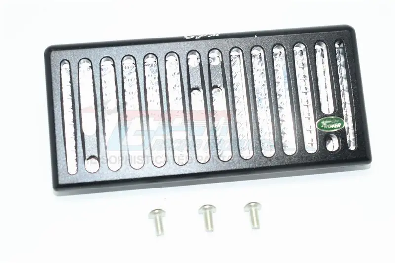 Traxxas Trx-4 Trail Defender Crawler Aluminum Front Grill (Vertical) For Trx-4 Trail Defender Crawler - 1 Set Black+Silver 1