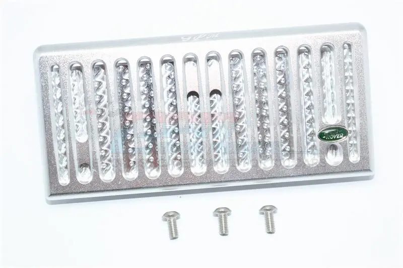 Traxxas Trx-4 Trail Defender Crawler Aluminum Front Grill (Vertical) For Trx-4 Trail Defender Crawler - 1 Set Silver 1