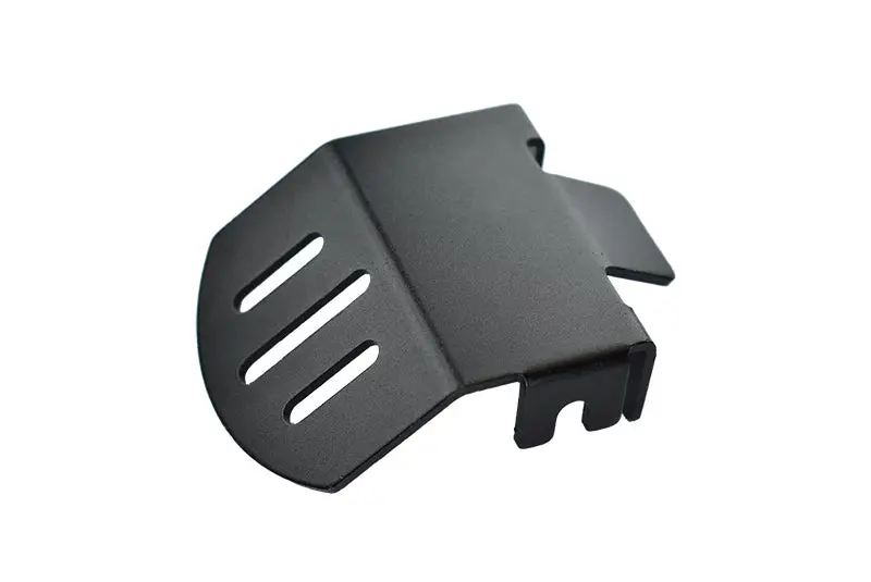 Traxxas Trx-4 Trail Defender Crawler Aluminum Front Or Rear Gear Box Bottom Protector Mount - 1Pc Set Black 1