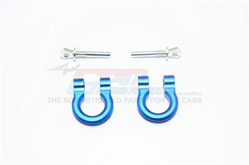 Traxxas Trx-4 Trail Defender Crawler Aluminum Front/Rear Bumper D-Rings - 1Pr Set Blue 1