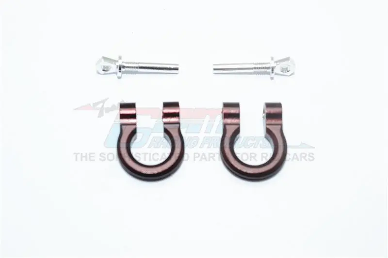 Traxxas Trx-4 Trail Defender Crawler Aluminum Front/Rear Bumper D-Rings - 1Pr Set Brown 1