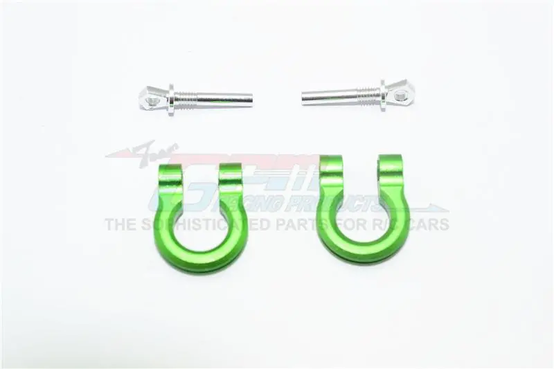 Traxxas Trx-4 Trail Defender Crawler Aluminum Front/Rear Bumper D-Rings - 1Pr Set Green 1