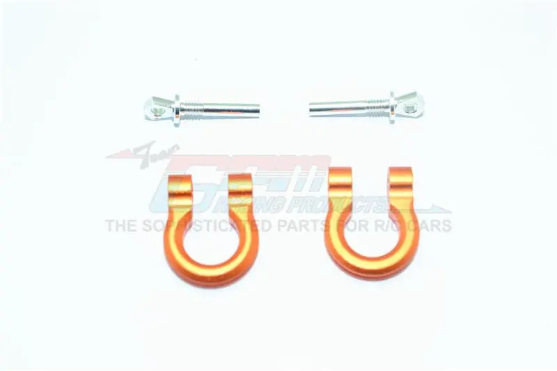 Traxxas Trx-4 Trail Defender Crawler Aluminum Front/Rear Bumper D-Rings - 1Pr Set Orange 1