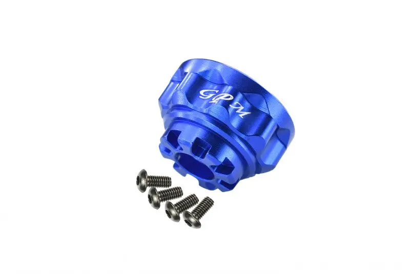 Traxxas Trx-4 Trail Defender Crawler Aluminum Front/Rear Differential Carrier - 1Pc Set Blue 1