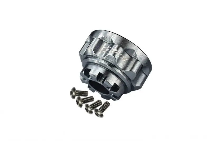 Traxxas Trx-4 Trail Defender Crawler Aluminum Front/Rear Differential Carrier - 1Pc Set Gray Silver 1