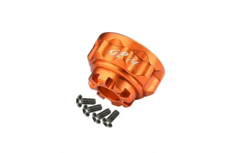 Traxxas Trx-4 Trail Defender Crawler Aluminum Front/Rear Differential Carrier - 1Pc Set Orange 1
