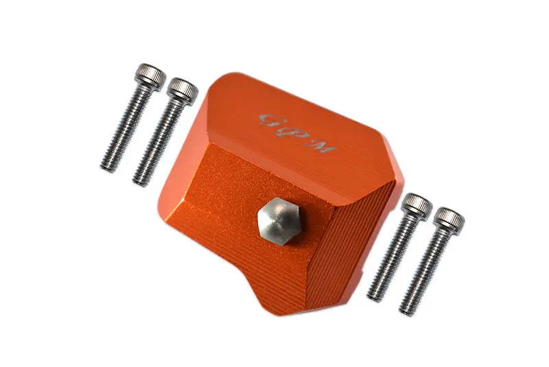 Traxxas Trx-4 Trail Defender Crawler Aluminum Front/Rear Gearbox Cover - 1Pc Set Orange 1