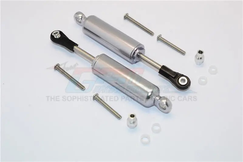 Traxxas Trx-4 Trail Defender Crawler Aluminum Front/Rear Internal Shocks - 1Pr Set Gray Silver 1