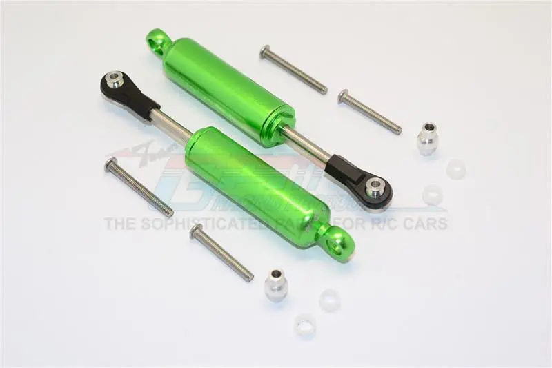 Traxxas Trx-4 Trail Defender Crawler Aluminum Front/Rear Internal Shocks - 1Pr Set Green 1