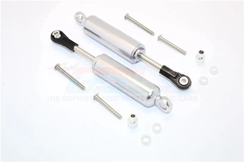 Traxxas Trx-4 Trail Defender Crawler Aluminum Front/Rear Internal Shocks - 1Pr Set Silver 1