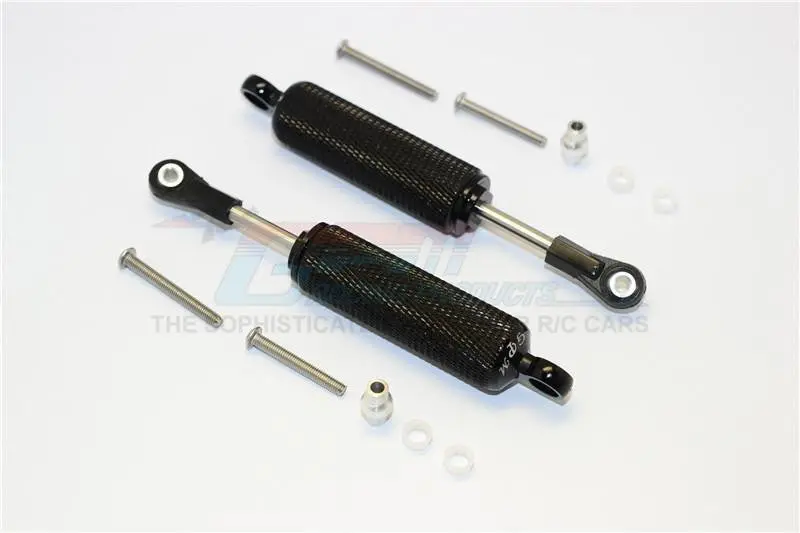 Traxxas Trx-4 Trail Defender Crawler Aluminum Front/Rear Internal Shocks (Reticulated Pattern) - 1Pr Set Black 1
