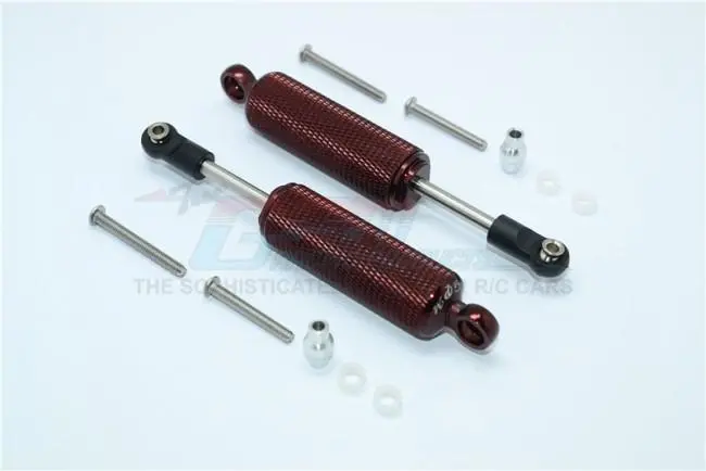 Traxxas Trx-4 Trail Defender Crawler Aluminum Front/Rear Internal Shocks (Reticulated Pattern) - 1Pr Set Brown 1