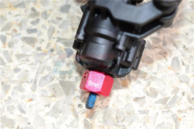 Traxxas Trx-4 Trail Defender Crawler Aluminum Hex Adapters 9Mm & 12Mm Thick - 20Pcs Set Red 2
