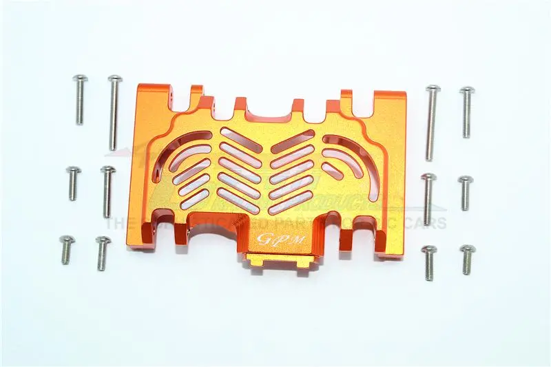 Traxxas Trx-4 Trail Defender Crawler Aluminum Lower Gear Cover - 1Pc Set Orange 1