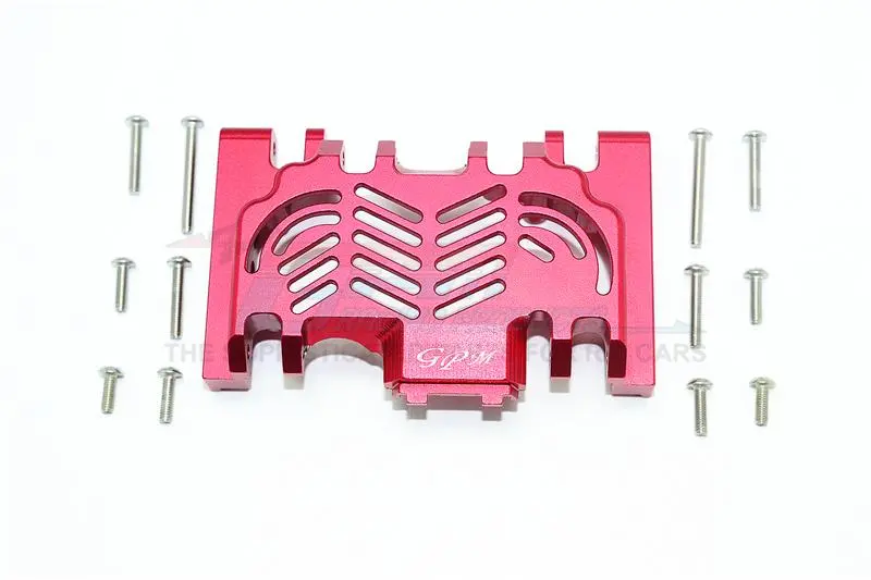 Traxxas Trx-4 Trail Defender Crawler Aluminum Lower Gear Cover - 1Pc Set Red 1