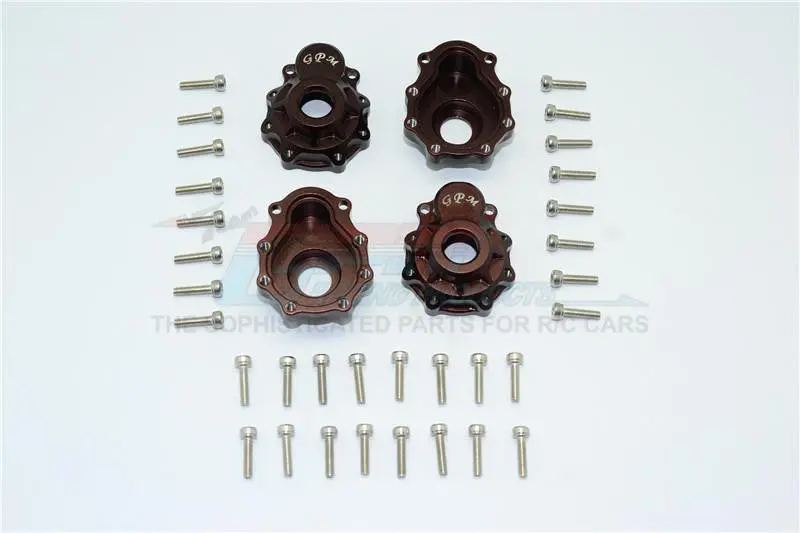Traxxas Trx-4 Trail Defender Crawler Aluminum Outer Portal Drive Housing (Front And Rear) - 4Pcs Set Brown 1