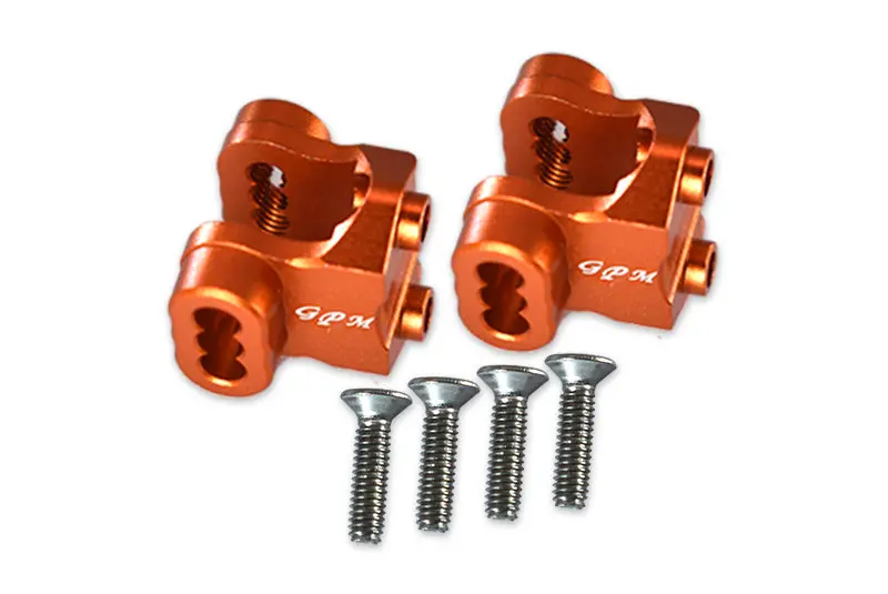 Traxxas Trx-4 Trail Defender Crawler Aluminum Rear Axle Mount Set For Suspension Links - 2Pc Set Orange 1