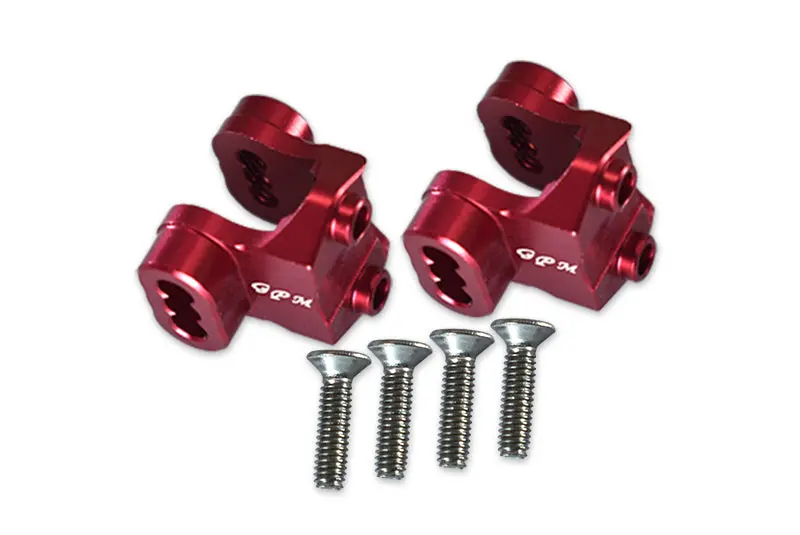 Traxxas Trx-4 Trail Defender Crawler Aluminum Rear Axle Mount Set For Suspension Links - 2Pc Set Red 1