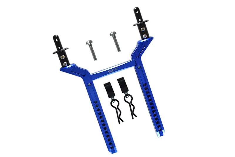 Traxxas Trx-4 Trail Defender Crawler Aluminum Rear Body Mount & Post - 1 Set Blue 1