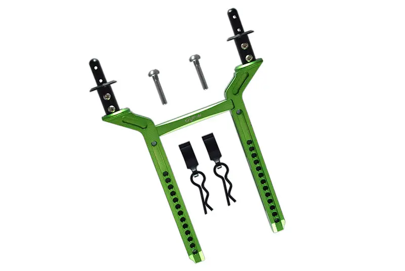 Traxxas Trx-4 Trail Defender Crawler Aluminum Rear Body Mount & Post - 1 Set Green 1