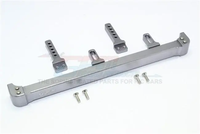 Traxxas Trx-4 Trail Defender Crawler Aluminum Rear Bumper (On-Road Street Fighter) - 1 Set Gray Silver 1
