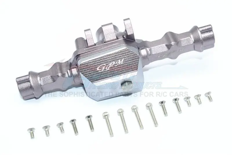Traxxas Trx-4 Trail Defender Crawler Aluminum Rear Gear Box - 1 Set Gray Silver 1