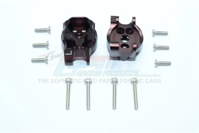 Traxxas Trx-4 Trail Defender Crawler Aluminum Rear Gear Box Mounts - 1Pr Set Brown 1