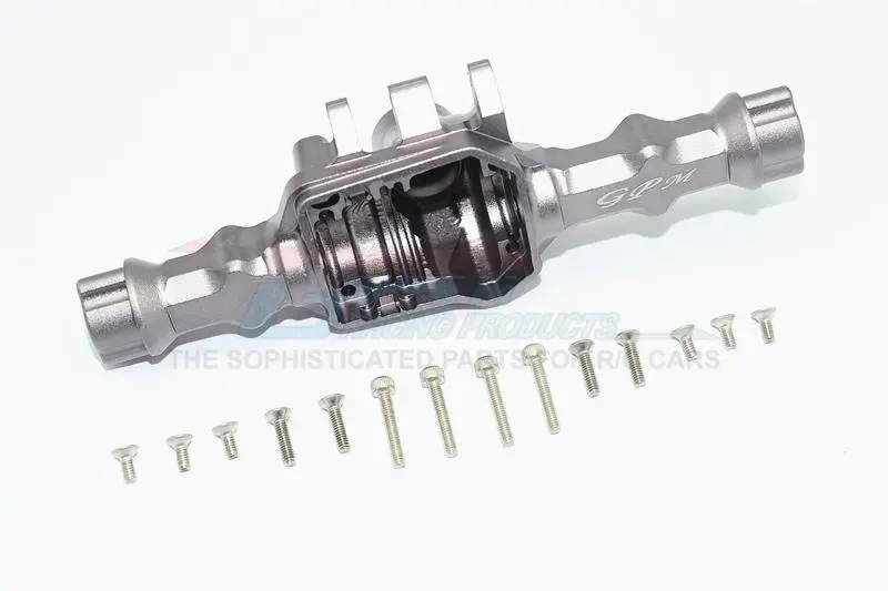 Traxxas Trx-4 Trail Defender Crawler Aluminum Rear Gear Box (Without Cover) - 1 Set Gary Silver 1