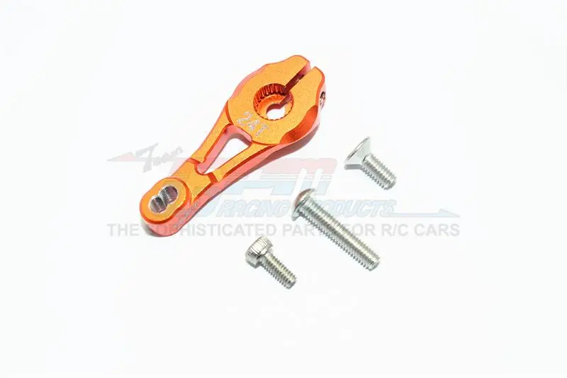 Traxxas Trx-4 Trail Defender Crawler Aluminum Servo Horn 24T - 1Pc Set Orange 1