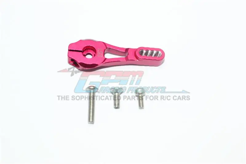 Traxxas Trx-4 Trail Defender Crawler Aluminum Servo Horn 25T (4 Positioning Holes) - 1Pc Set Red 1