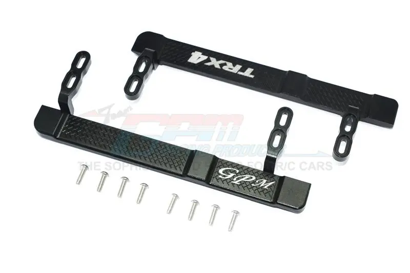 Traxxas Trx-4 Trail Defender Crawler Aluminum Side Steps - 1Pr Set Black 1