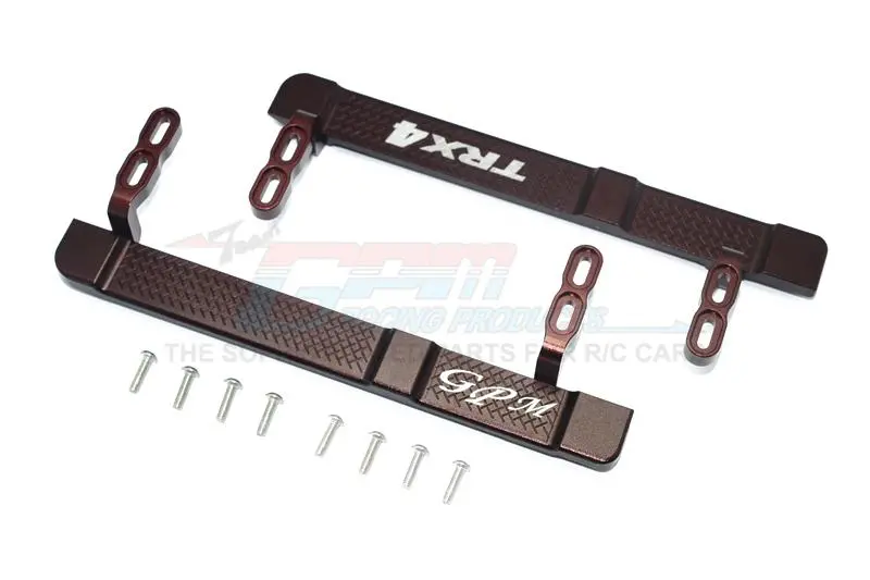 Traxxas Trx-4 Trail Defender Crawler Aluminum Side Steps - 1Pr Set Brown 1