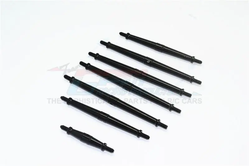 Traxxas Trx-4 Trail Defender Crawler Aluminum Turnbuckles - 7Pc Set Black 1