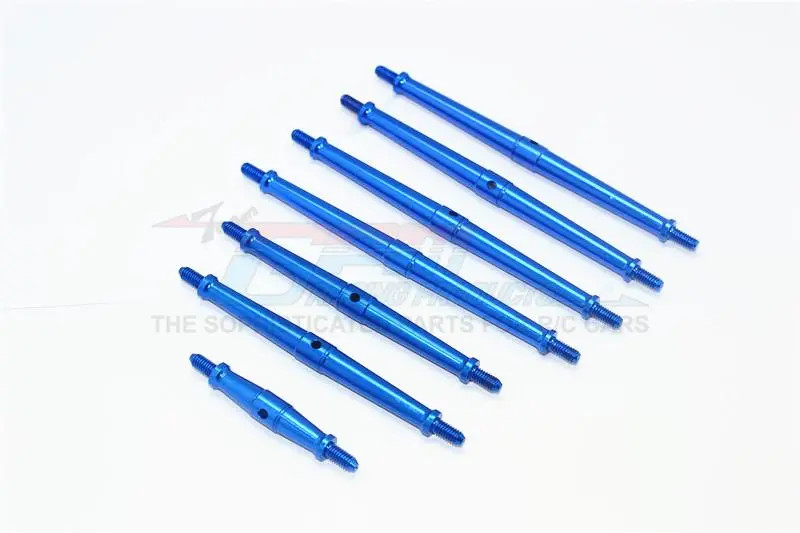 Traxxas Trx-4 Trail Defender Crawler Aluminum Turnbuckles - 7Pc Set Blue 1