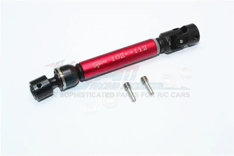 Traxxas Trx-4 Trail Defender Crawler Front Main Shaft With Steel Joint And Aluminum Body - 1Pc Set Red 1