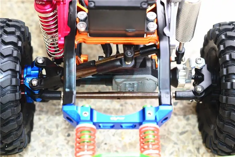 Traxxas Trx-4 Trail Defender Crawler Spring Steel Front Upper Steering & Suspension Links - 3Pc Set 2