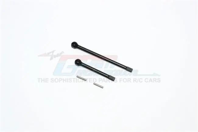 Traxxas Trx-4 Trail Defender Crawler Steel #45 Dogbone For Front Cvd - 2Pcs Set Black 1