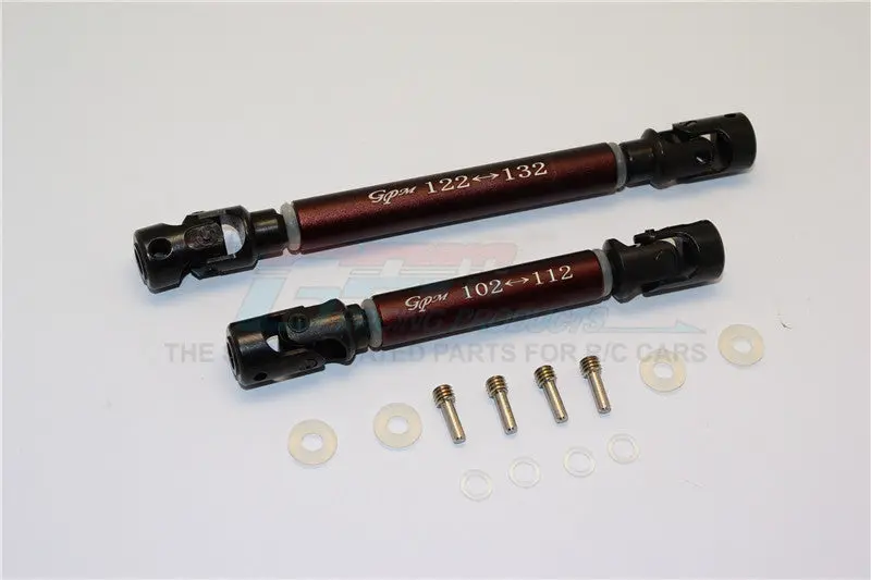 Traxxas Trx-4 Trail Defender Crawler Steel Adjustable Main Shaft With Aluminum Body - 1Pr Set Brown 1