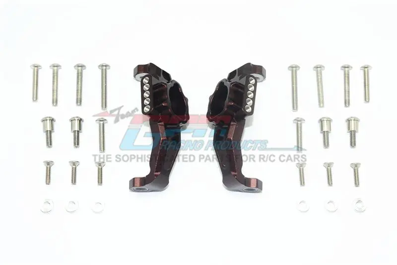 Traxxas Trx-4 Trail Defender Crawler / Trx-6 Mercedes-Benz G63 Aluminum Adjustable Front C Hub - 1Pr Set Brown 1