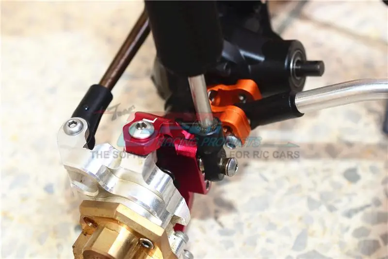 Traxxas Trx-4 Trail Defender Crawler / Trx-6 Mercedes-Benz G63 Aluminum Adjustable Front C Hub - 1Pr Set Brown 2