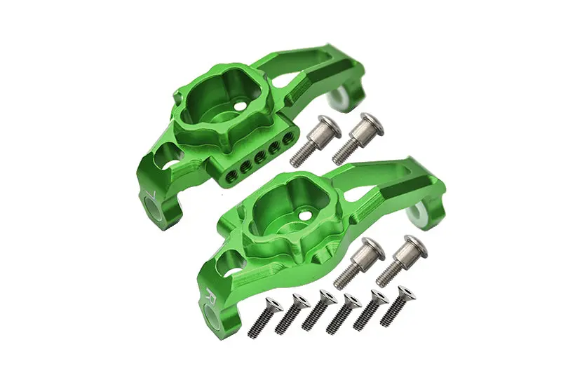 Traxxas Trx-4 Trail Defender Crawler / Trx-6 Mercedes-Benz G63 Aluminum Adjustable Front C Hub - 1Pr Set Green 1