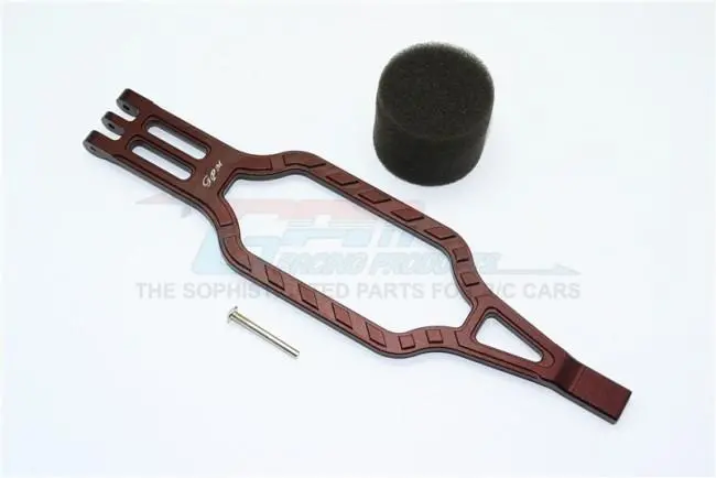 Traxxas Trx-4 Trail Defender Crawler / Trx-6 Mercedes-Benz G63 Aluminum Battery Hold-Down - 3Pcs Set Brown 1