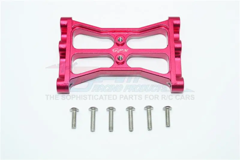 Traxxas Trx-4 Trail Defender Crawler / Trx-6 Mercedes-Benz G63 Aluminum Chassis Crossmember - 1Pc Set Red 1