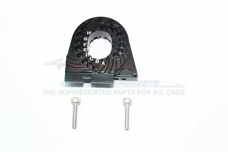 Traxxas Trx-4 Trail Defender Crawler / Trx-6 Mercedes-Benz G63 Aluminum Double Sided Motor Mount Plate With Heat Sink Fins - 1Pc Set Black 1