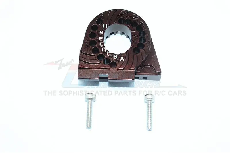 Traxxas Trx-4 Trail Defender Crawler / Trx-6 Mercedes-Benz G63 Aluminum Double Sided Motor Mount Plate With Heat Sink Fins - 1Pc Set Brown 1
