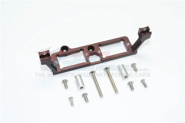 Traxxas Trx-4 Trail Defender Crawler / Trx-6 Mercedes-Benz G63 Aluminum Front And Rear Gear Box 2-Speed Diff Lock Servo Mount - 1Pc Set Brown 1