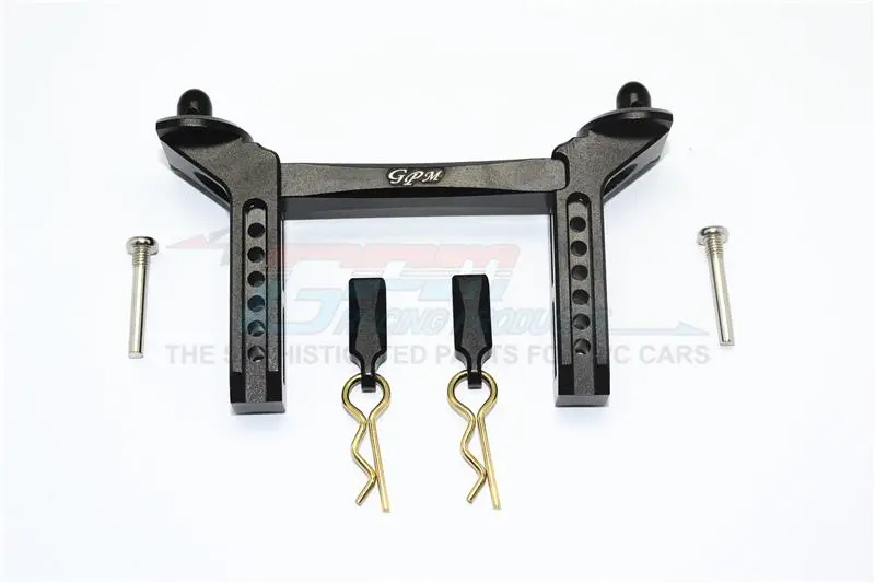 Traxxas Trx-4 Trail Defender Crawler / Trx-6 Mercedes-Benz G63 Aluminum Front Body Mount & Post - 1 Set Black 1