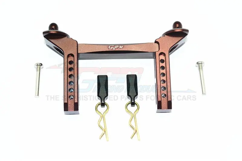 Traxxas Trx-4 Trail Defender Crawler / Trx-6 Mercedes-Benz G63 Aluminum Front Body Mount & Post - 1 Set Brown 1