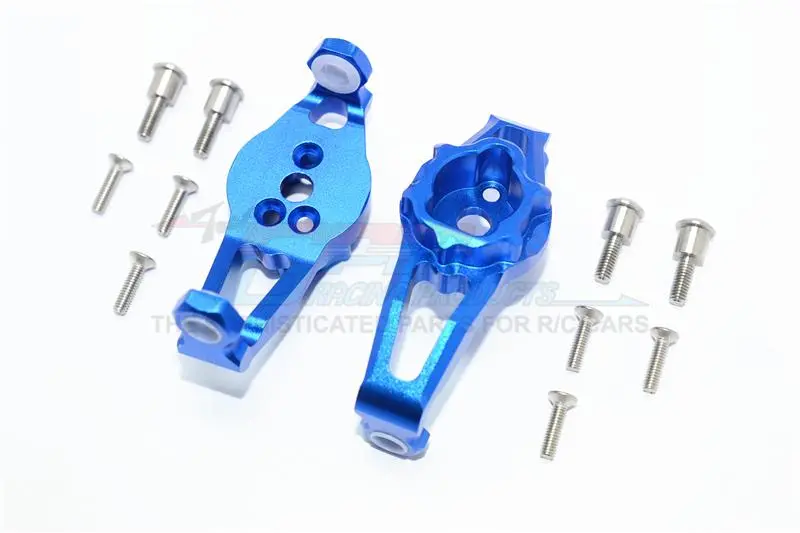 Traxxas Trx-4 Trail Defender Crawler / Trx-6 Mercedes-Benz G63 Aluminum Front C Hubs - 1Pr Set Blue 1