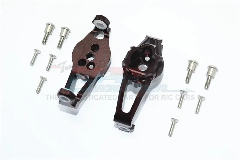 Traxxas Trx-4 Trail Defender Crawler / Trx-6 Mercedes-Benz G63 Aluminum Front C Hubs - 1Pr Set Brown 1